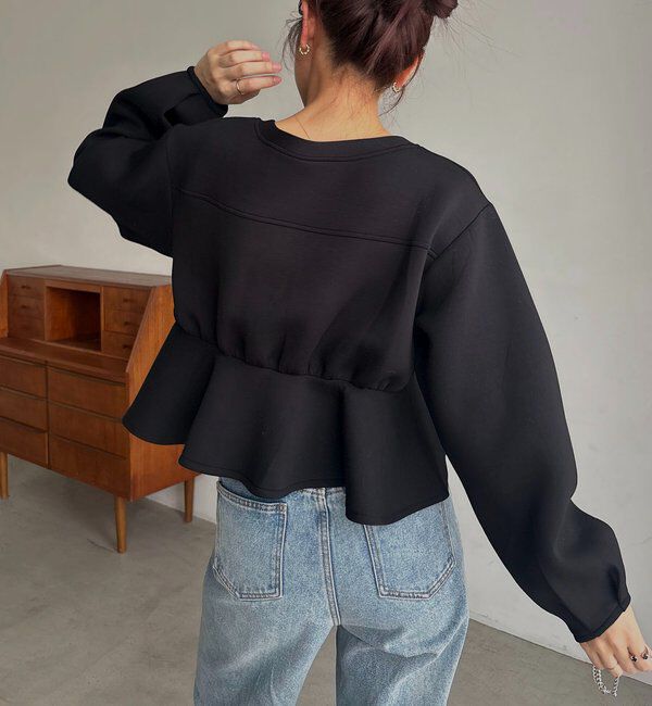  「ダンボールペプラムトップス」|Tシャツ・カットソー|