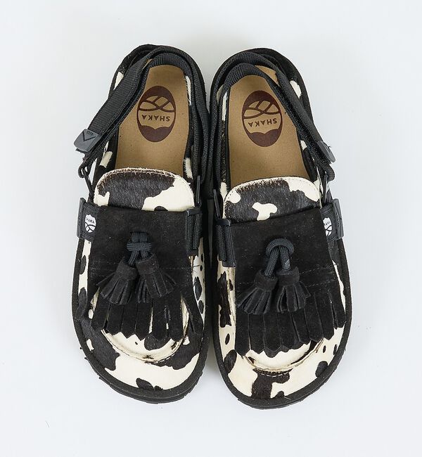 Rouge vif「【SHAKA/シャカ】ミュール タッセル カウ/MULE TASSEL COW/」|モカシン|