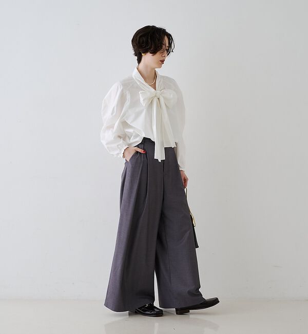 Rouge vif「タックワイドストレートパンツ【予約】」|その他|