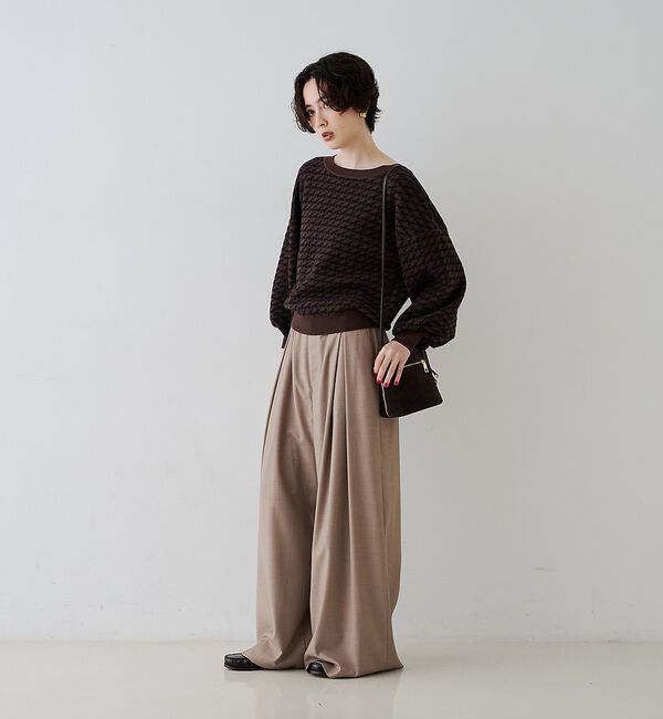 Rouge vif「タックワイドストレートパンツ【予約】」|その他|