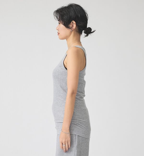Rouge vif「【IRONING/アイロニング】SHEER RIB TANK タンクトップ」|キャミソール|