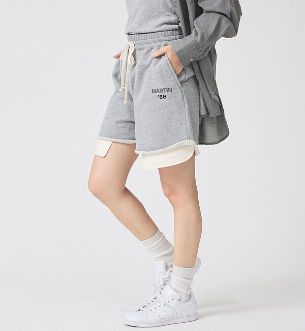Rouge vif「【IRONING/アイロニング】ロゴスウェットショートパンツ/スエット logo」|その他|