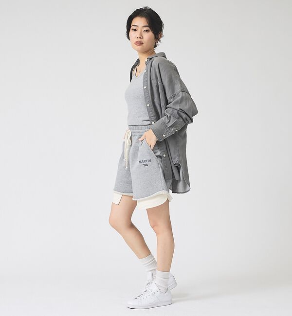 Rouge vif「【IRONING/アイロニング】ロゴスウェットショートパンツ/スエット logo」|その他|
