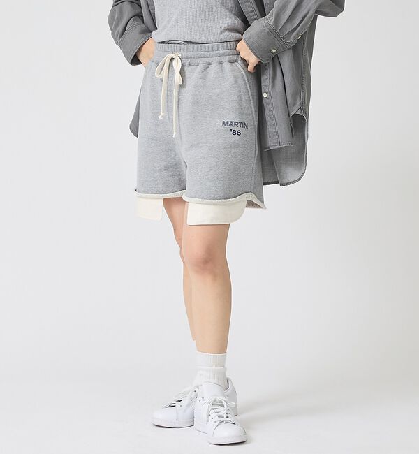 Rouge vif「【IRONING/アイロニング】ロゴスウェットショートパンツ/スエット logo」|その他|