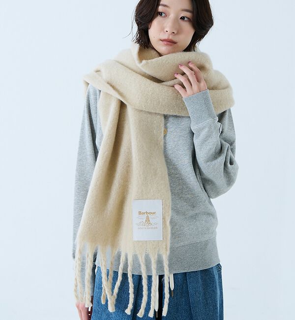 Rouge vif「【BARBOUR/バブアー】Ellison Scarf / エリソンスカーフ /」|マフラー|アイボリー