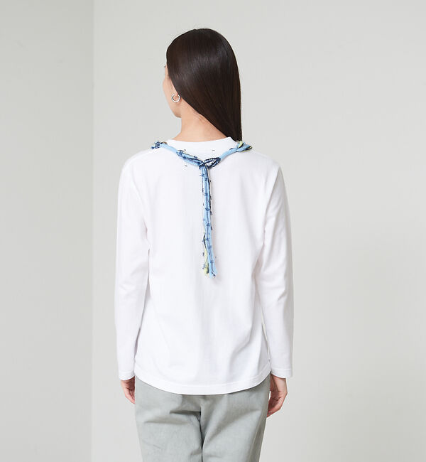 qualite「【boussole&times;qualite】クロシェネックレスロンT」|Tシャツ・カットソー|
