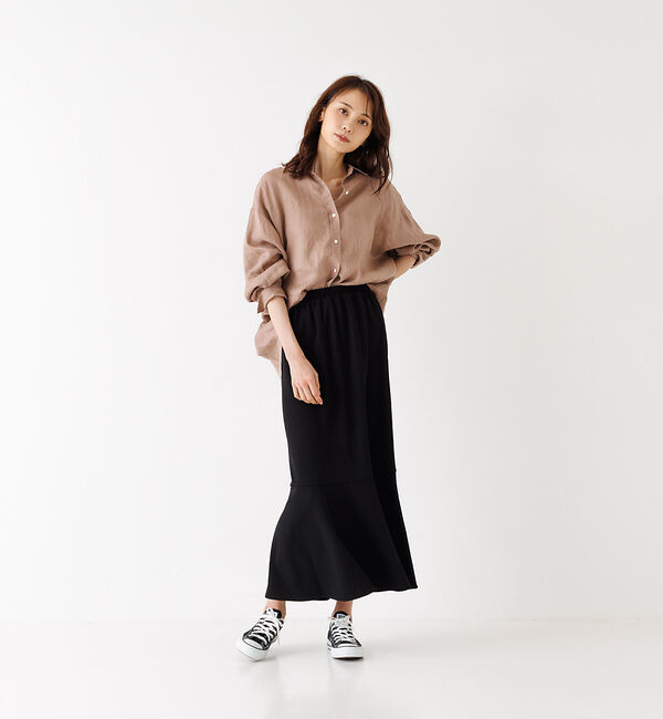 abahouse mavie「カットジョーゼットマーメイドスカート【セットアップ対応】」|スカート|