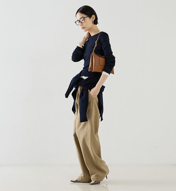 The Store by C' 「【COCUCA】ウールシフォンリブプルオーバー」|Tシャツ・カットソー|