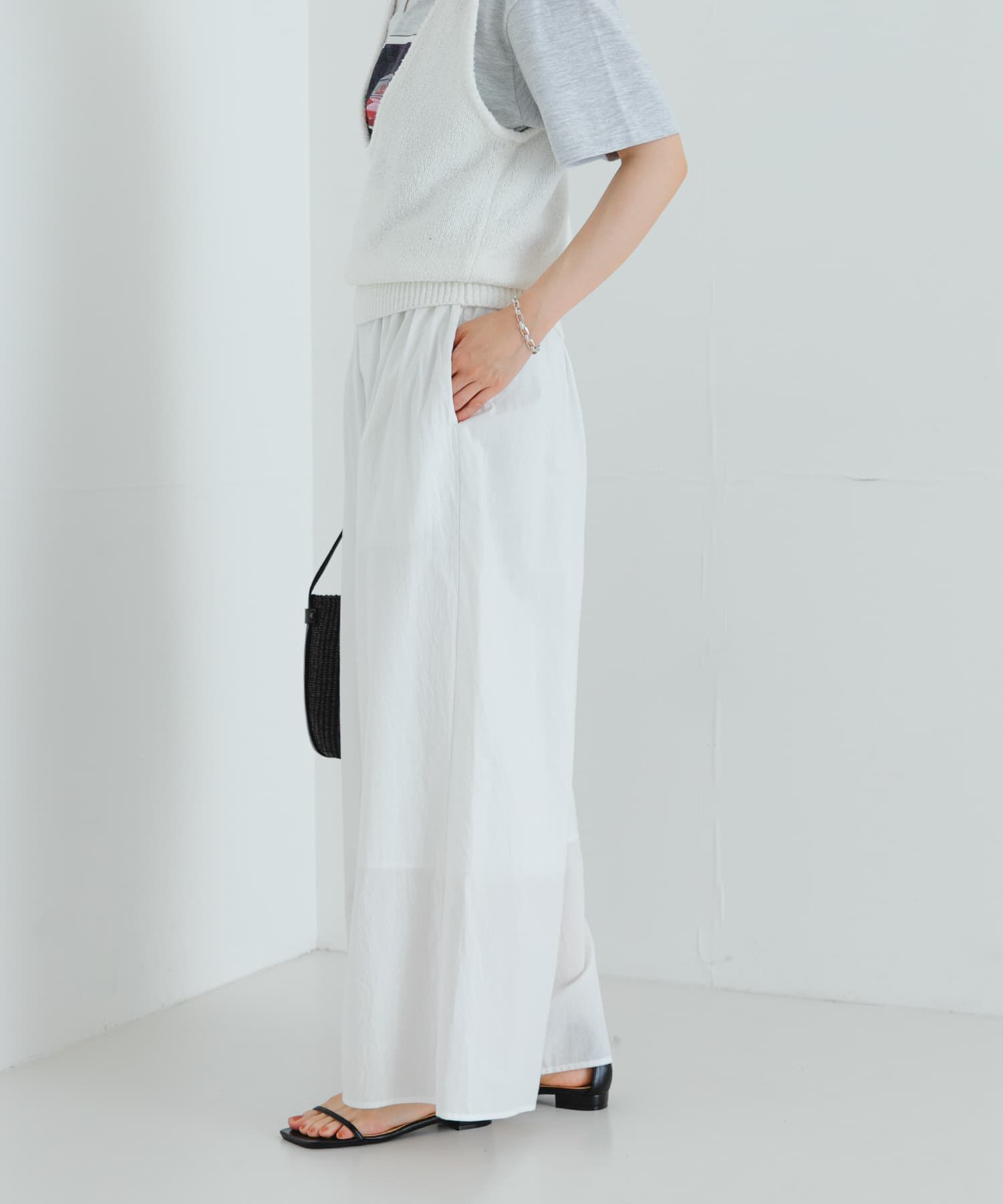 URBAN RESEARCH「コットンギャザーワイドパンツ」|その他|