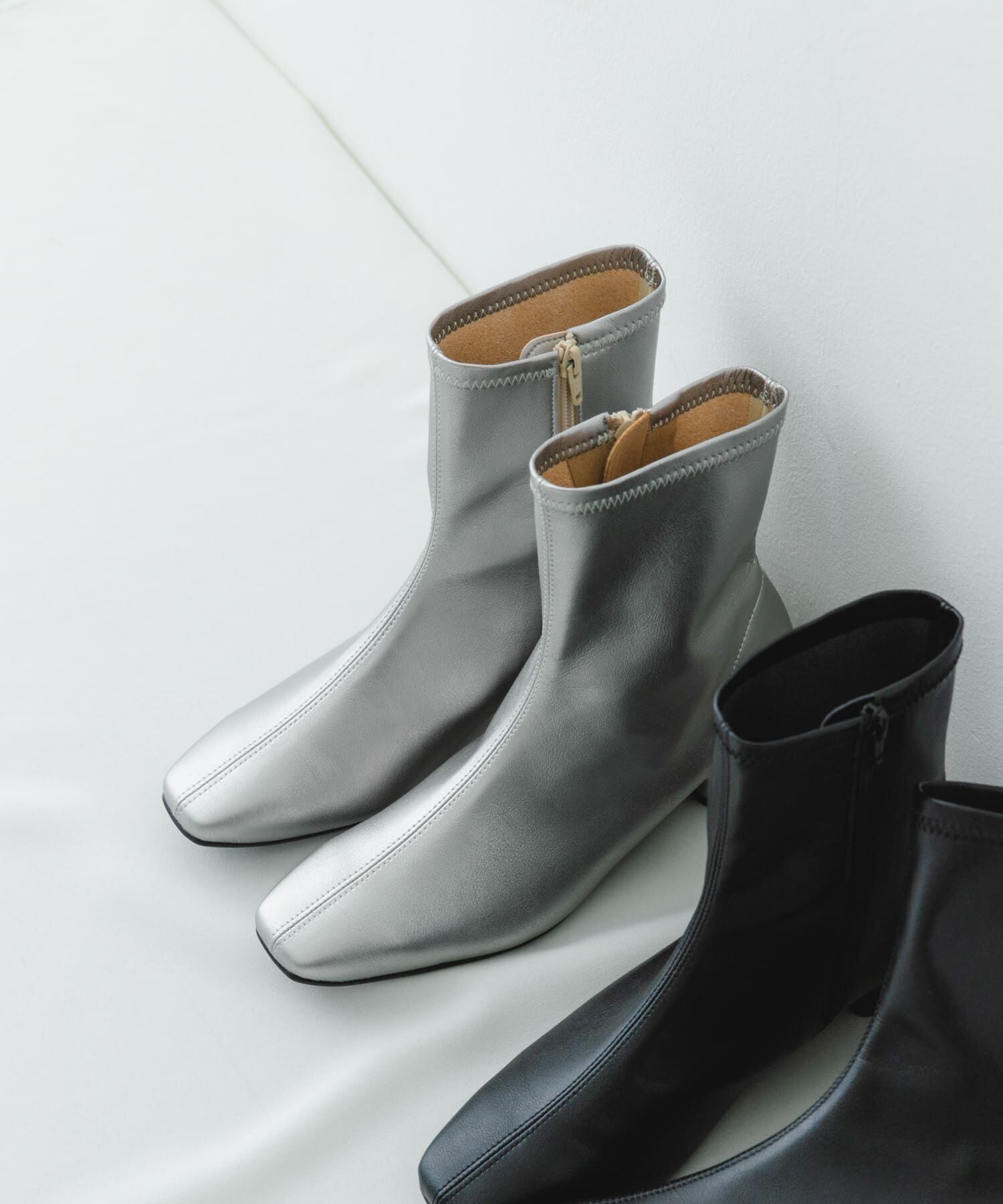 RODE SKO「『MADE IN JAPAN』3センチスクエアトゥショートブーツ」|ショートブーツ|