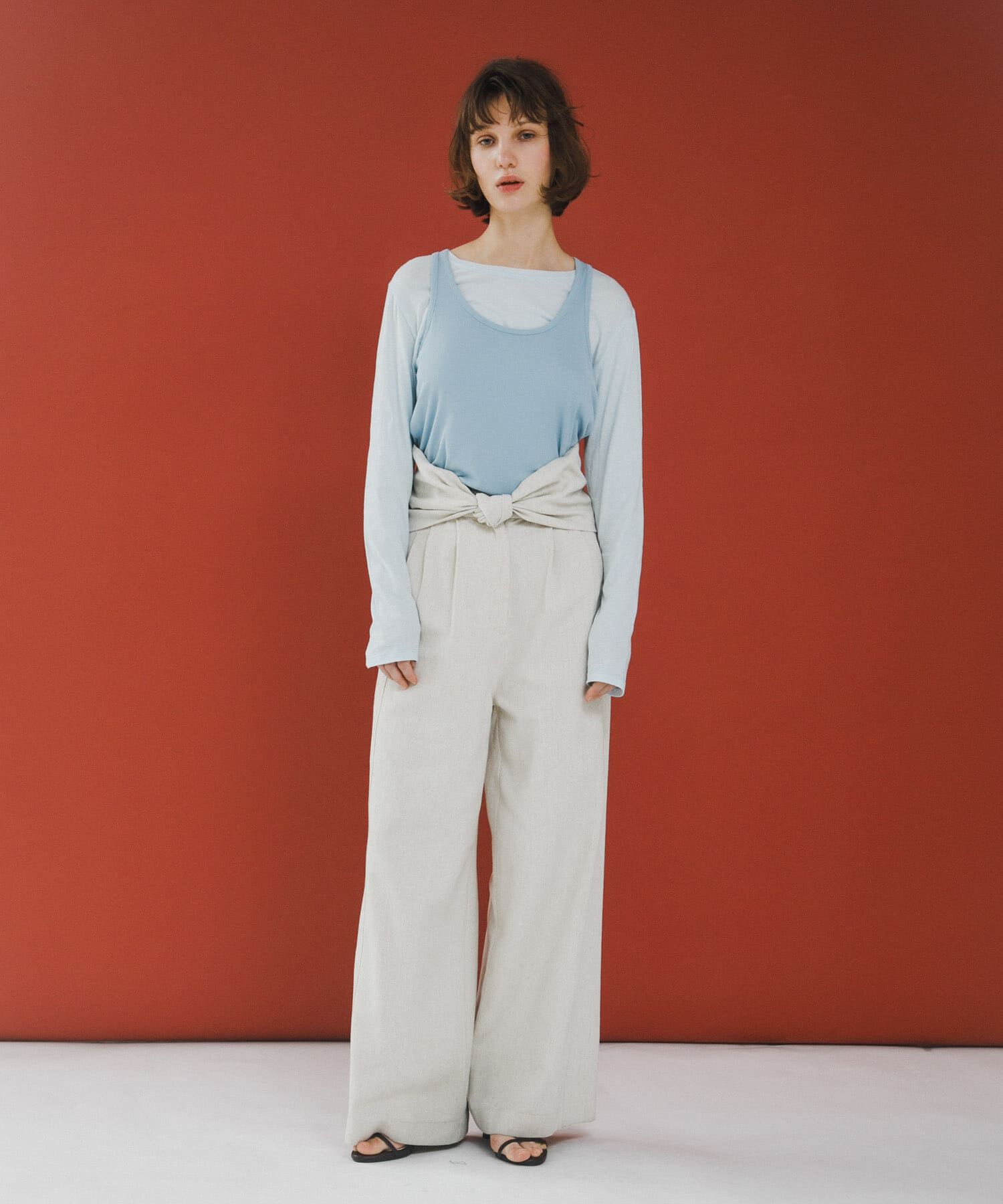 LAATO「wide easy trousers」|その他|オフホワイト