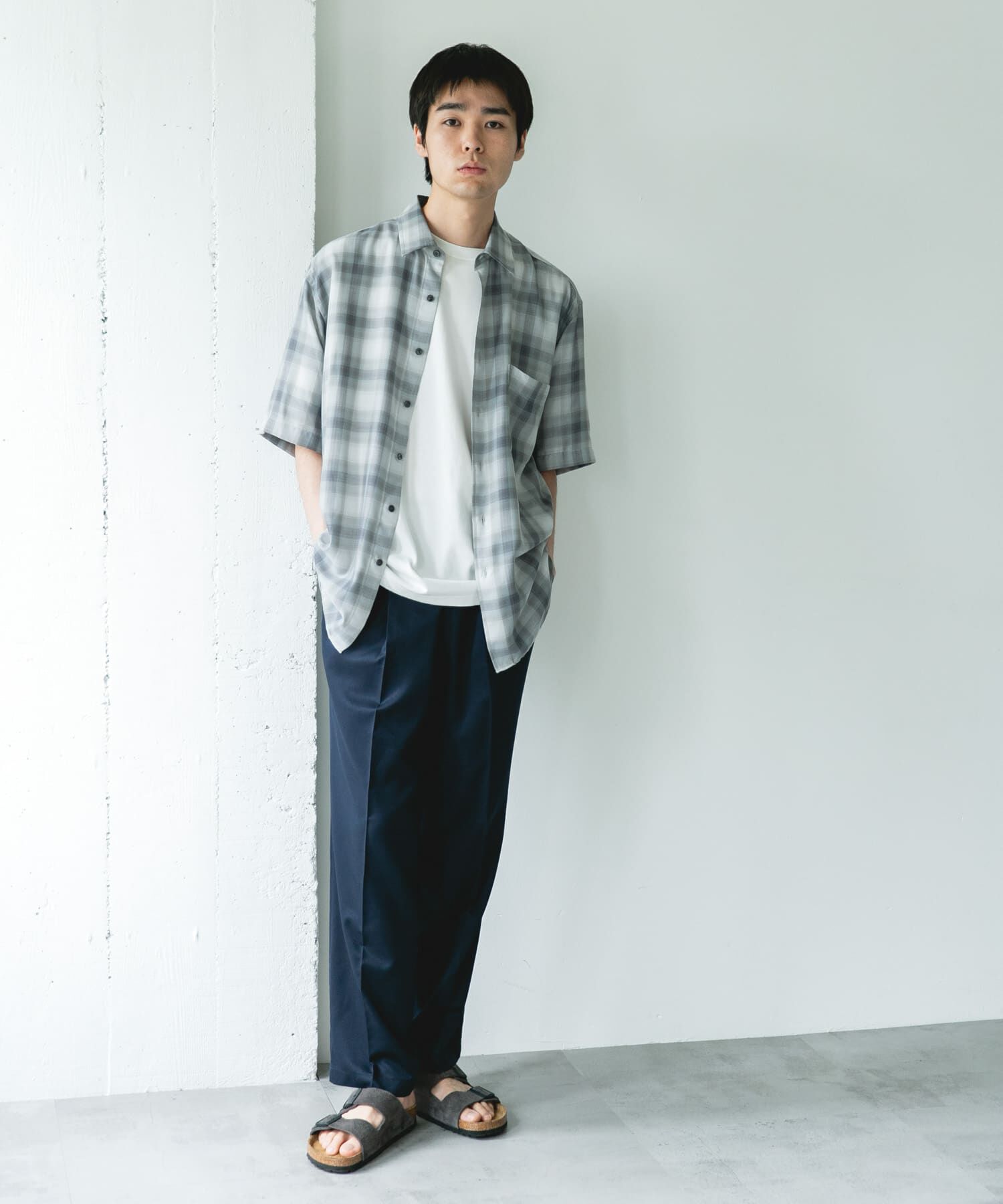 URBAN RESEARCH DOORS「COOLFIBER ツイルシャーリングスラックス」|その他|