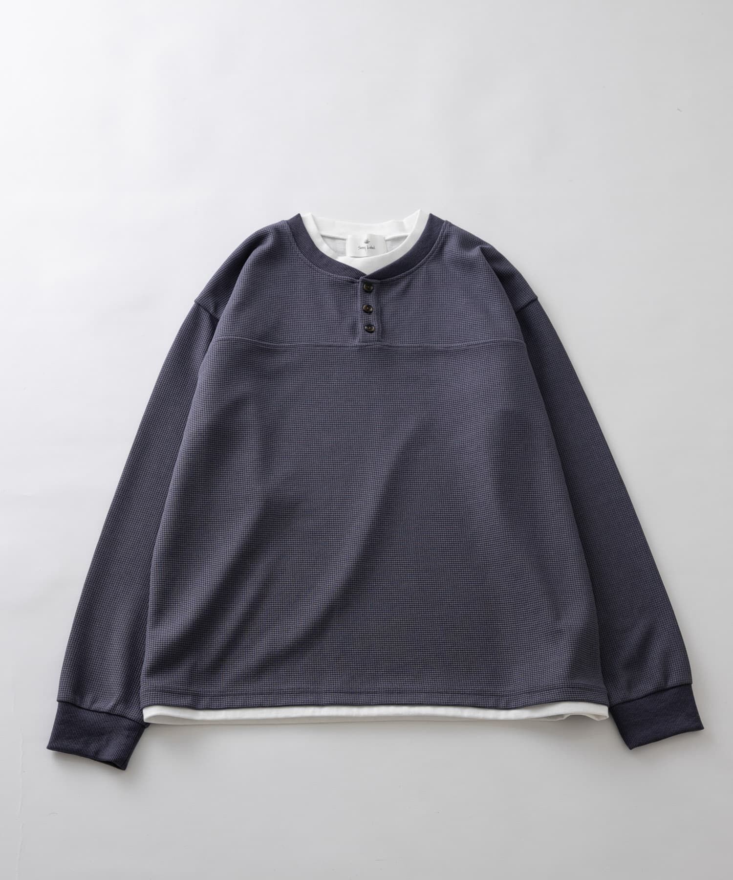 Sonny Label 「ワッフルレイヤードロングスリーブTシャツ」|Tシャツ・カットソー|グレー系その他