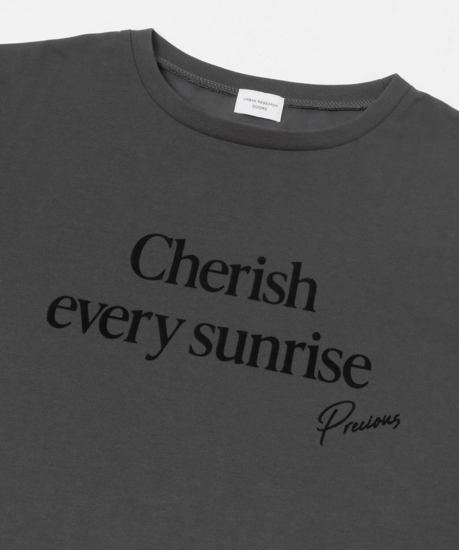 URBAN RESEARCH DOORS「フロッキーロゴプリントロングTシャツ 26AW」|Tシャツ・カットソー|
