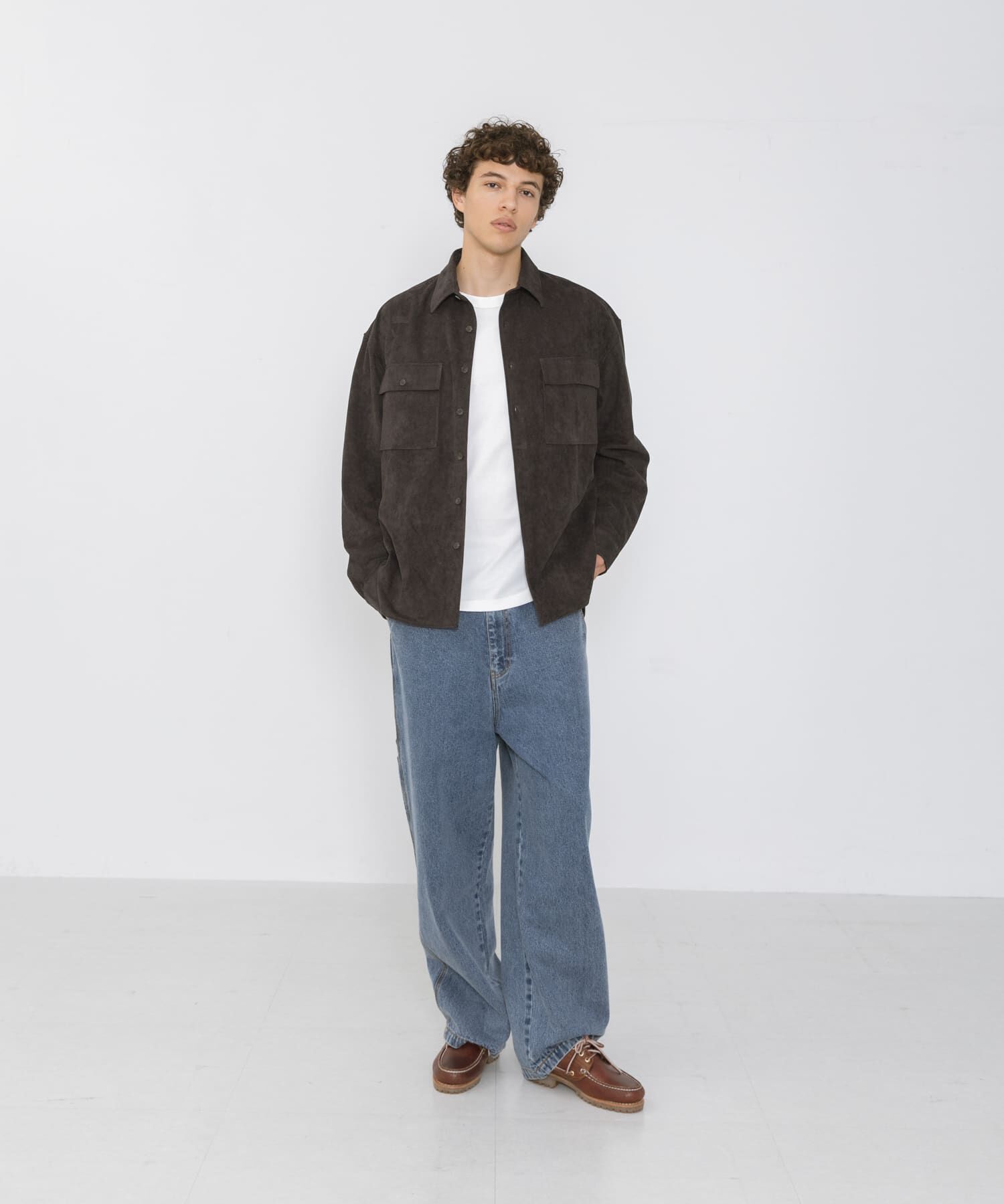 Sonny Label 「フェイクスウェードロングスリーブシャツ」|シャツ・ブラウス|
