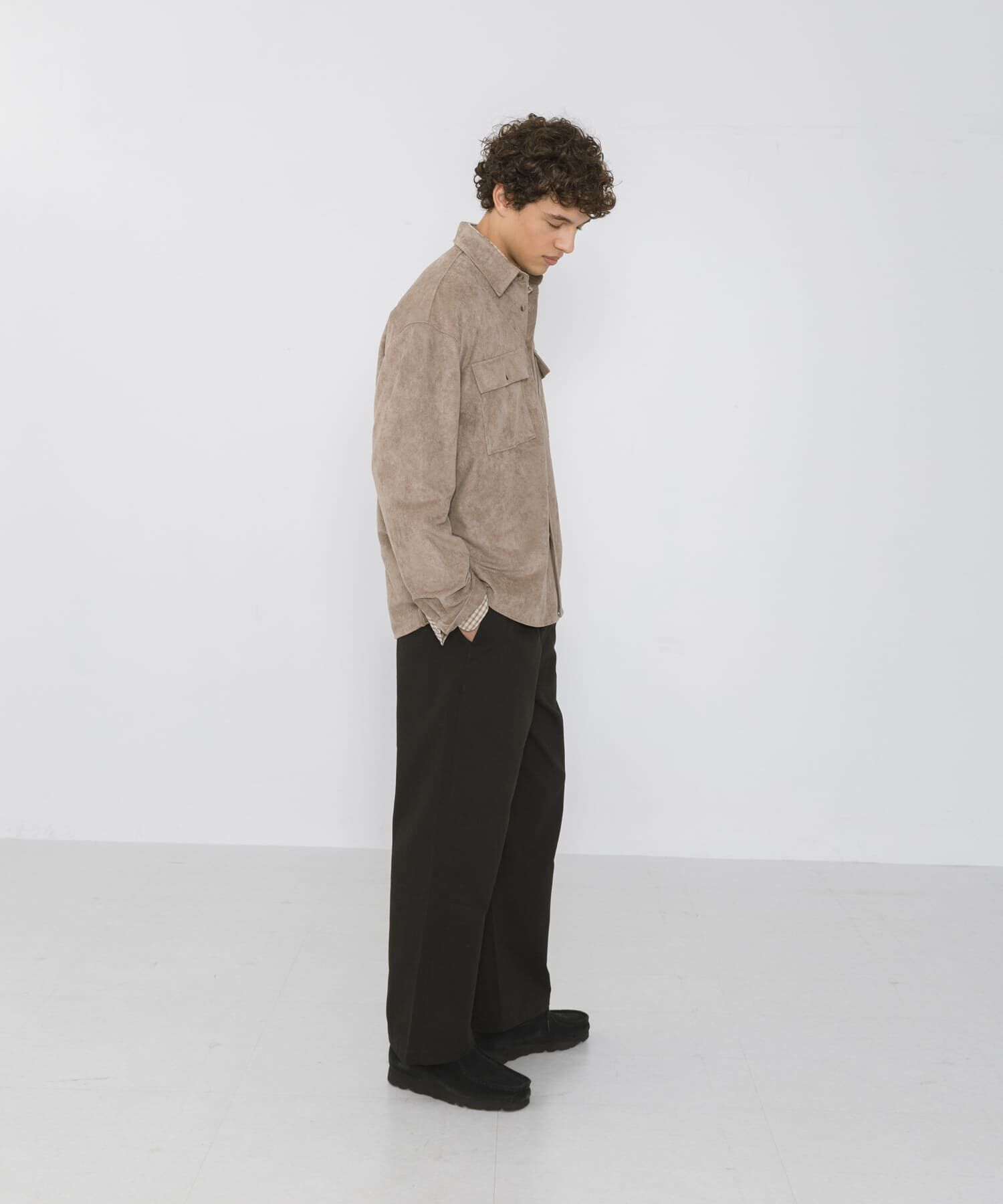 Sonny Label 「フェイクスウェードロングスリーブシャツ」|シャツ・ブラウス|