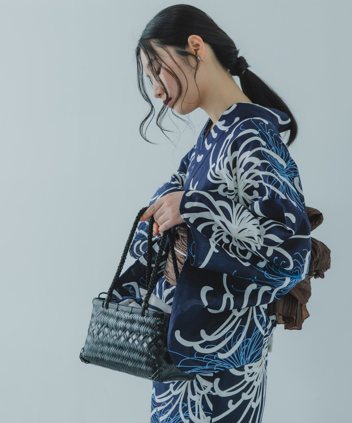 SENSE OF PLACE by URBAN RESEARCH「『WEB/一部店舗限定』スクエアバンブーカゴバッグ」|かごバッグ|