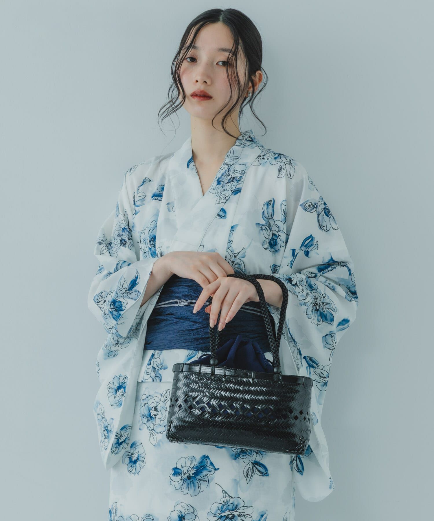 SENSE OF PLACE by URBAN RESEARCH「『WEB/一部店舗限定』スクエアバンブーカゴバッグ」|かごバッグ|