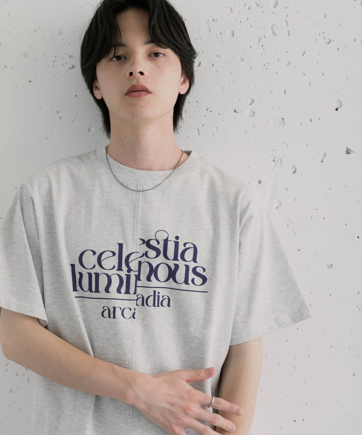 SENSE OF PLACE by URBAN RESEARCH「アシメグラフィックショートスリーブTシャツ」|Tシャツ・カットソー|