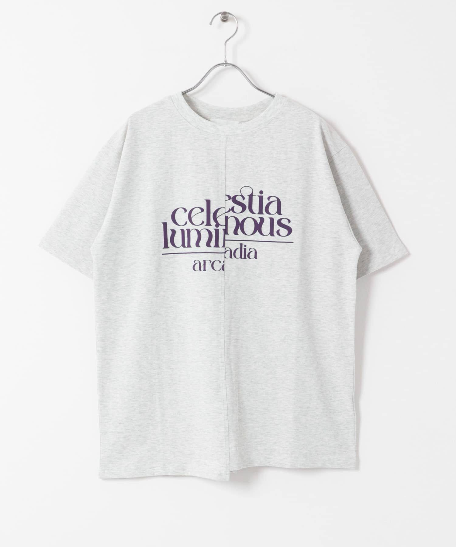SENSE OF PLACE by URBAN RESEARCH「アシメグラフィックショートスリーブTシャツ」|Tシャツ・カットソー|