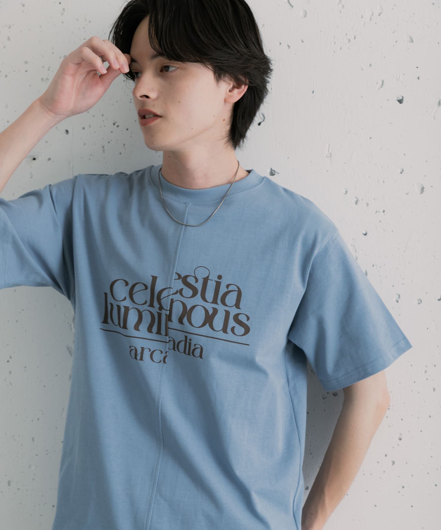 SENSE OF PLACE by URBAN RESEARCH「アシメグラフィックショートスリーブTシャツ」|Tシャツ・カットソー|