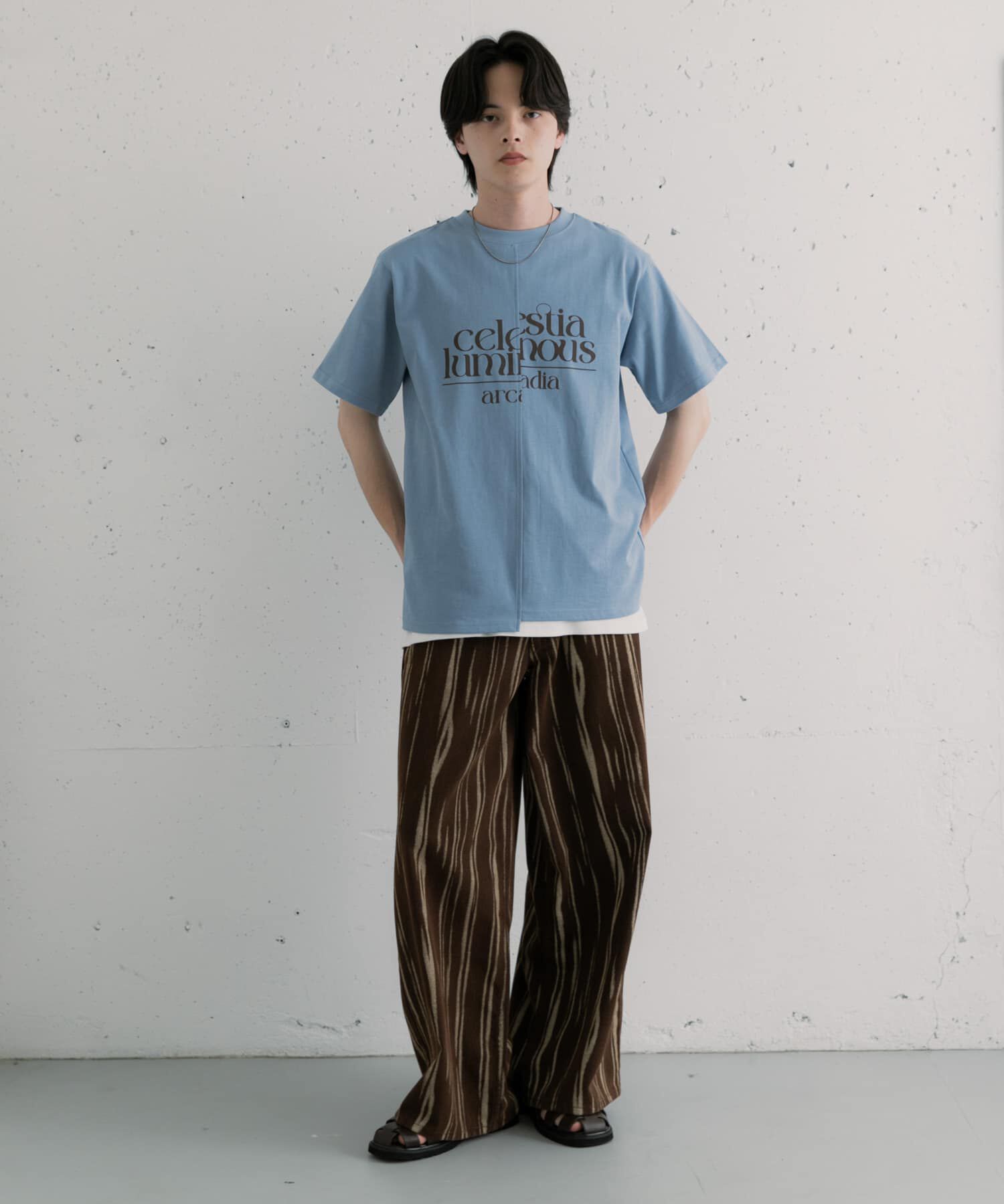 SENSE OF PLACE by URBAN RESEARCH「アシメグラフィックショートスリーブTシャツ」|Tシャツ・カットソー|
