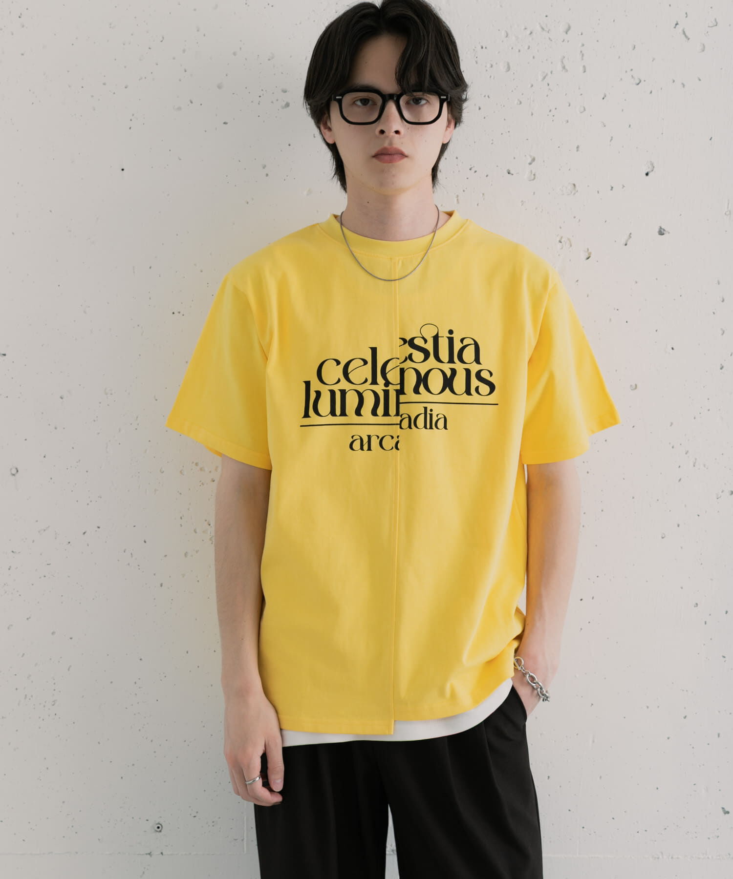 SENSE OF PLACE by URBAN RESEARCH「アシメグラフィックショートスリーブTシャツ」|Tシャツ・カットソー|