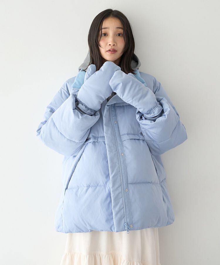 earth music&ecology「ミトン付き2wayパファーコート」|その他|
