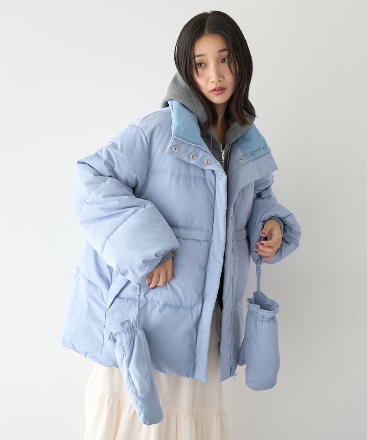 earth music&ecology「ミトン付き2wayパファーコート」|その他|