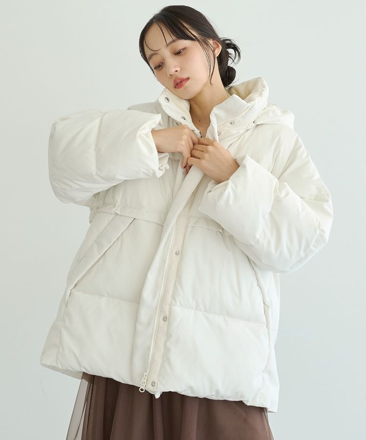 earth music&ecology「ミトン付き2wayパファーコート」|その他|Ecru