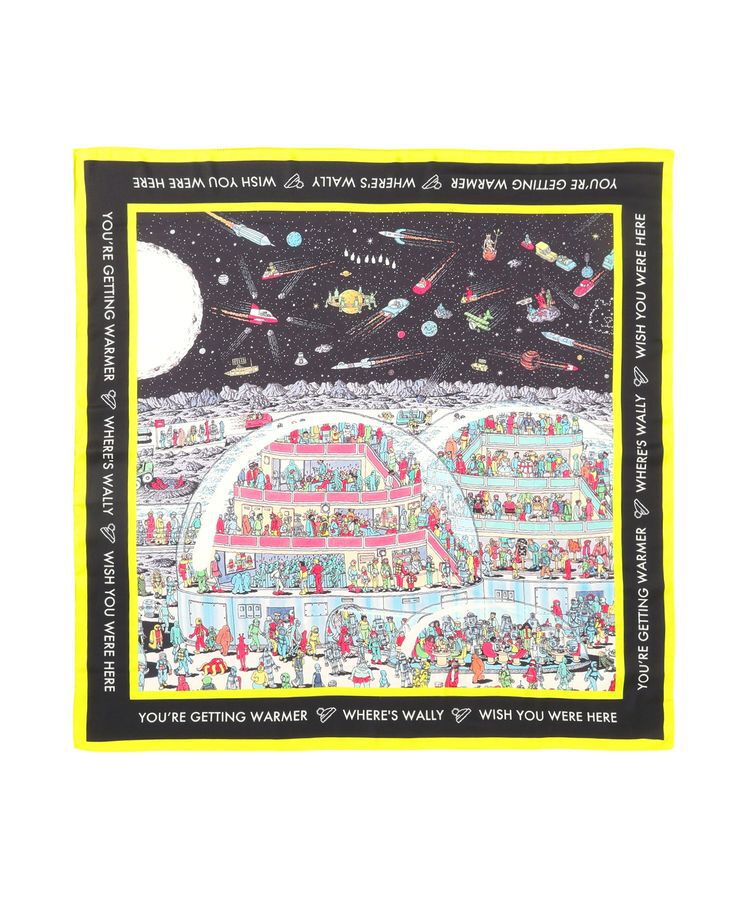 AMERICAN HOLIC「【WHERE'S WALLY?】MAPプリントスカーフ」|バンダナ・スカーフ|