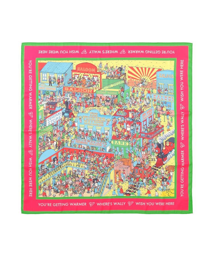 AMERICAN HOLIC「【WHERE'S WALLY?】MAPプリントスカーフ」|バンダナ・スカーフ|