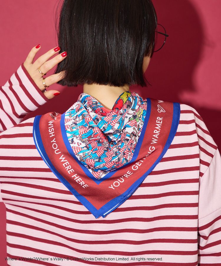 AMERICAN HOLIC「【WHERE'S WALLY?】MAPプリントスカーフ」|バンダナ・スカーフ|