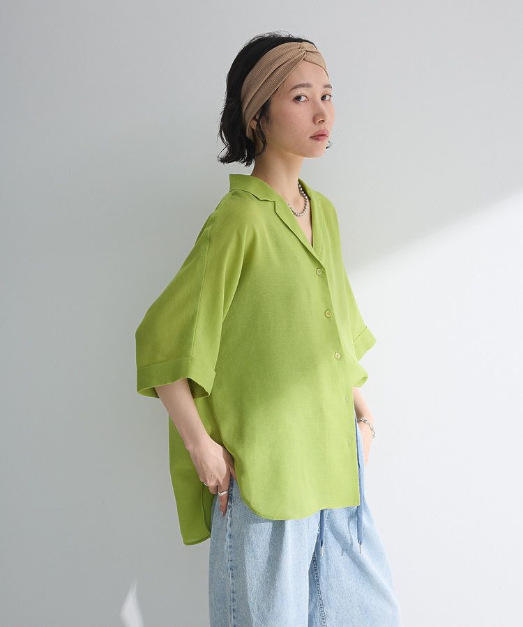 Green Parks「【WEB限定】開襟シアージャケット風シャツⅡ」|シャツ・ブラウス|