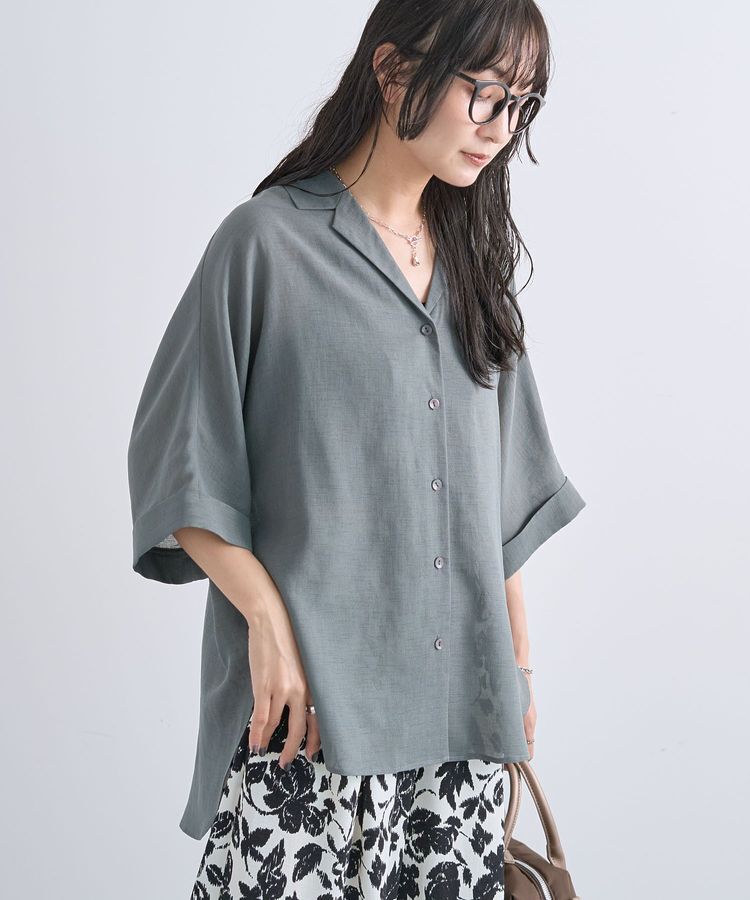 Green Parks「【WEB限定】開襟シアージャケット風シャツⅡ」|シャツ・ブラウス|