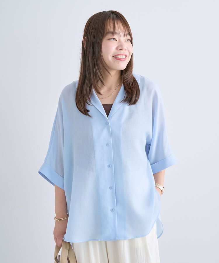 Green Parks「【WEB限定】開襟シアージャケット風シャツⅡ」|シャツ・ブラウス|