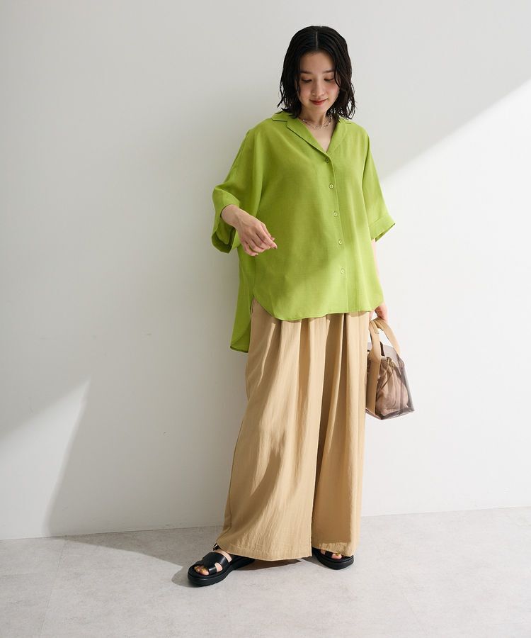 Green Parks「【WEB限定】開襟シアージャケット風シャツⅡ」|シャツ・ブラウス|