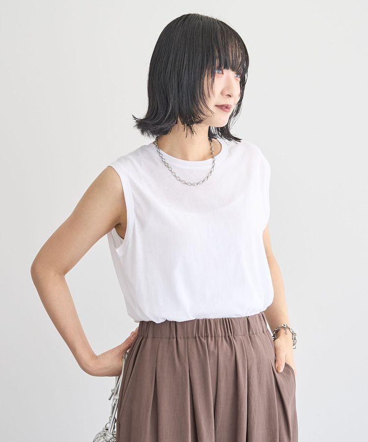 Green Parks「シアーノースリーブプルオーバー」|Tシャツ・カットソー|