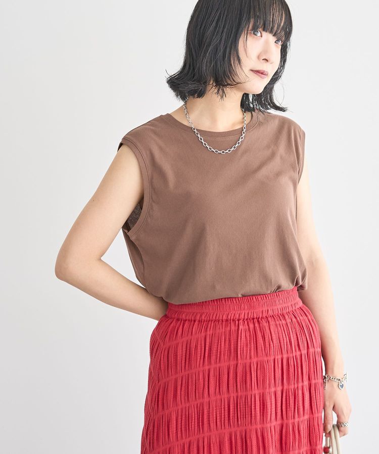 Green Parks「シアーノースリーブプルオーバー」|Tシャツ・カットソー|