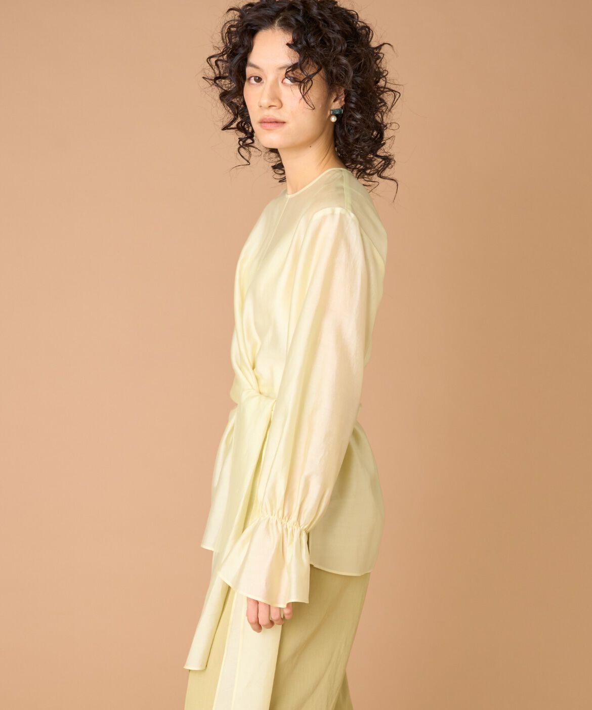 la veille by SUPERIOR CLOSET「《大きいサイズ》ラップブラウス」|シャツ・ブラウス|