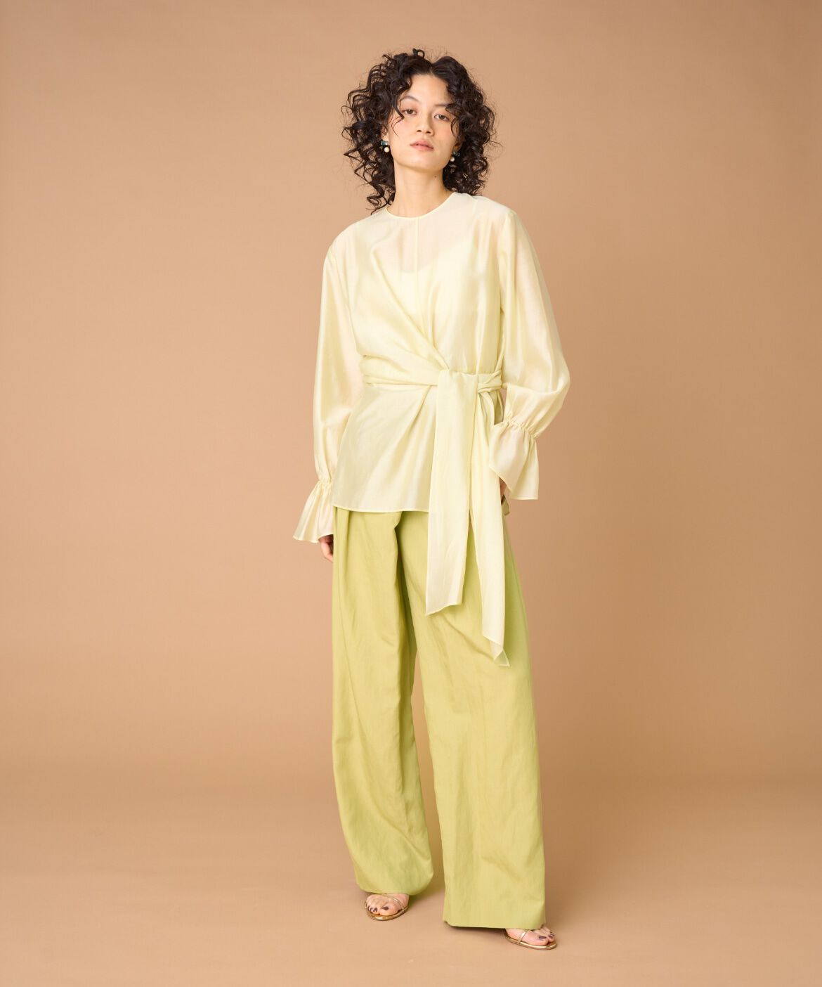 la veille by SUPERIOR CLOSET「《大きいサイズ》ラップブラウス」|シャツ・ブラウス|