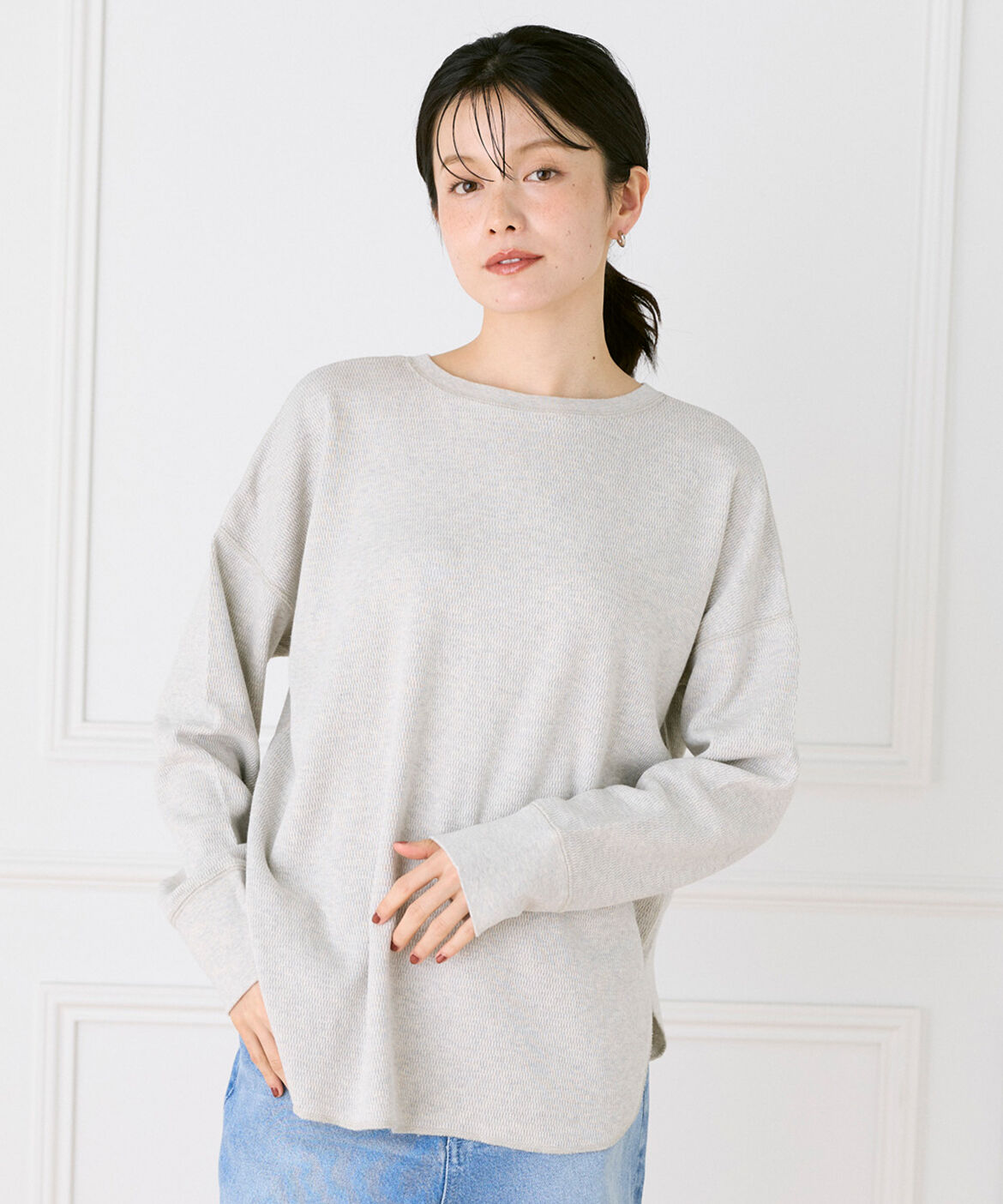 DAY by DAY it&rsquo;s international「2WAYヘンリープルオーバー｜表情豊かな素材を楽しむ2WAYプルオーバー」|Tシャツ・カットソー|