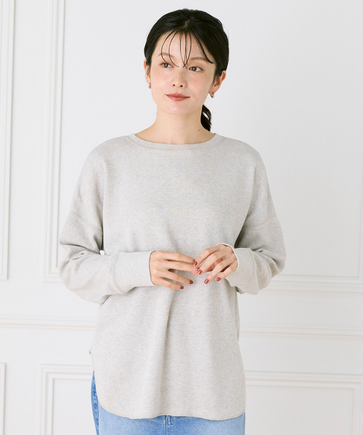DAY by DAY it&rsquo;s international「2WAYヘンリープルオーバー｜表情豊かな素材を楽しむ2WAYプルオーバー」|Tシャツ・カットソー|