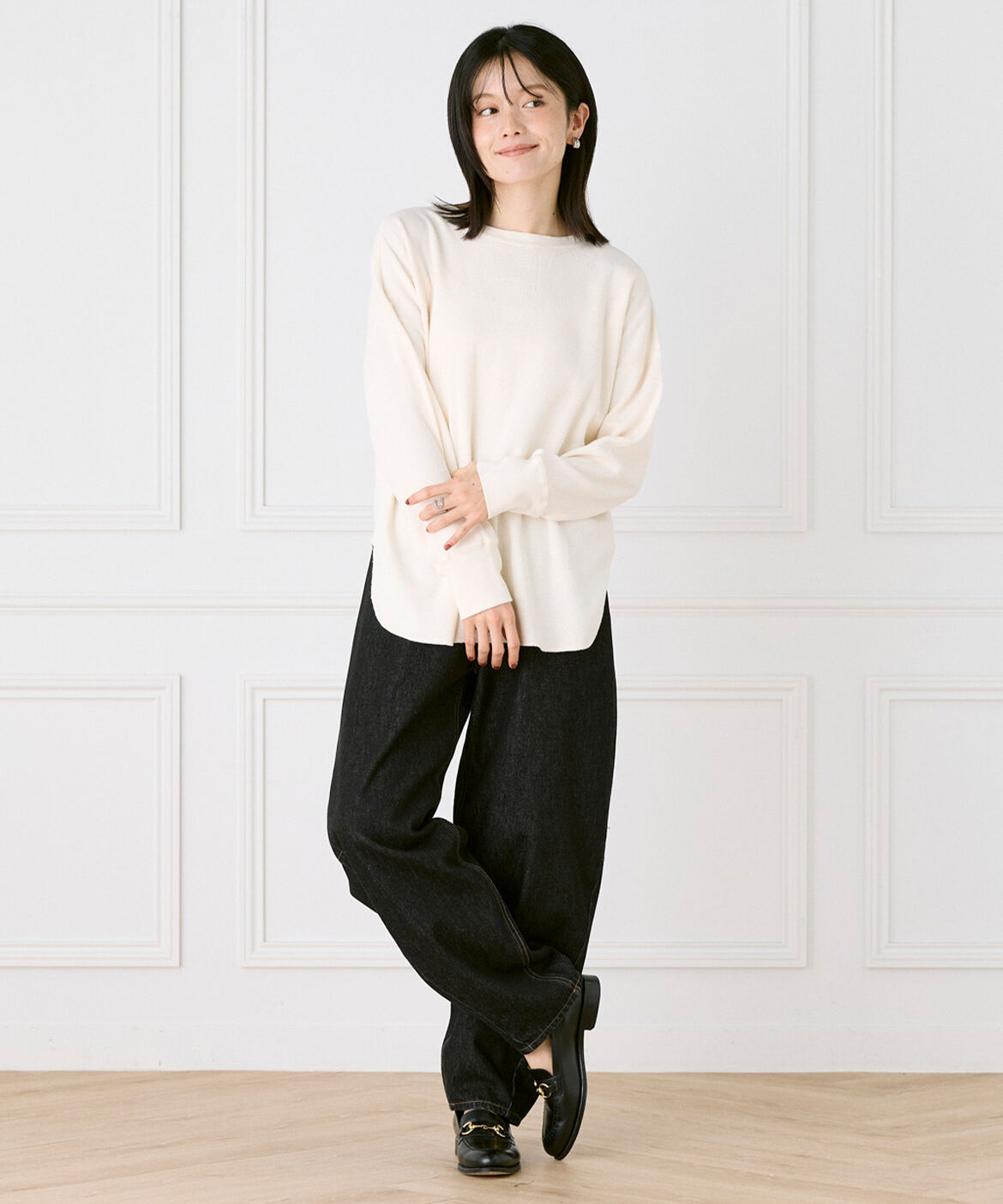 DAY by DAY it&rsquo;s international「2WAYヘンリープルオーバー｜表情豊かな素材を楽しむ2WAYプルオーバー」|Tシャツ・カットソー|