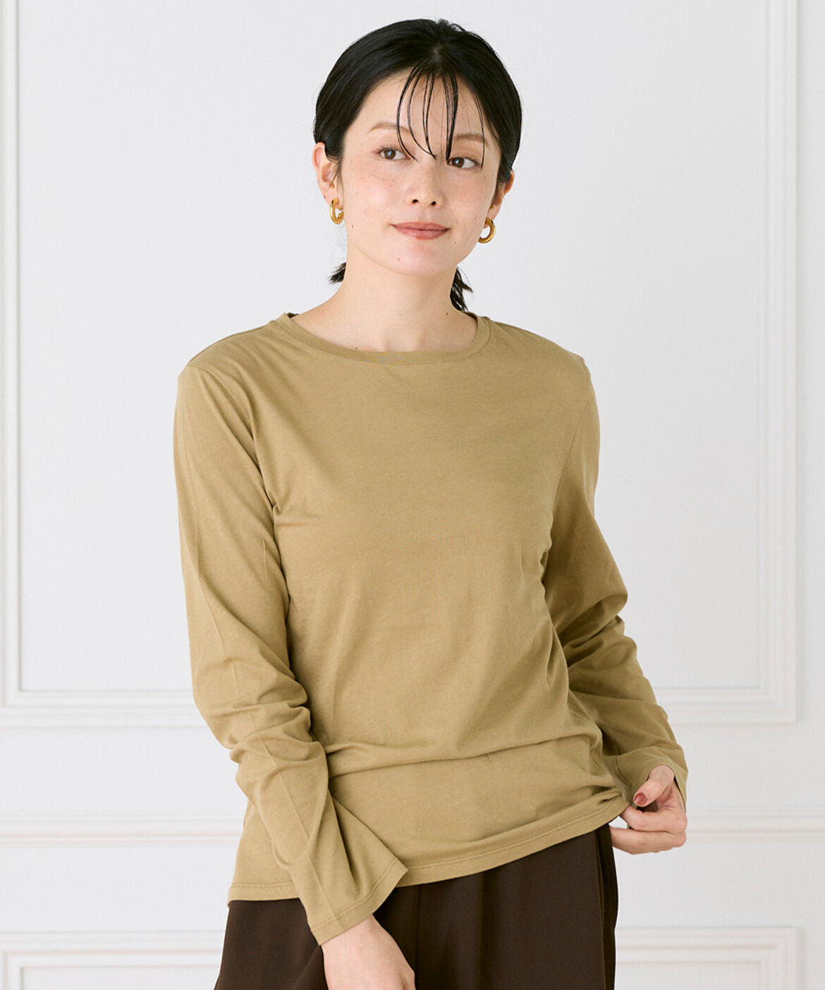 DAY by DAY it&rsquo;s international「コットンシアーロングTシャツ｜手元から垢抜ける旬の万能シアーT」|Tシャツ・カットソー|
