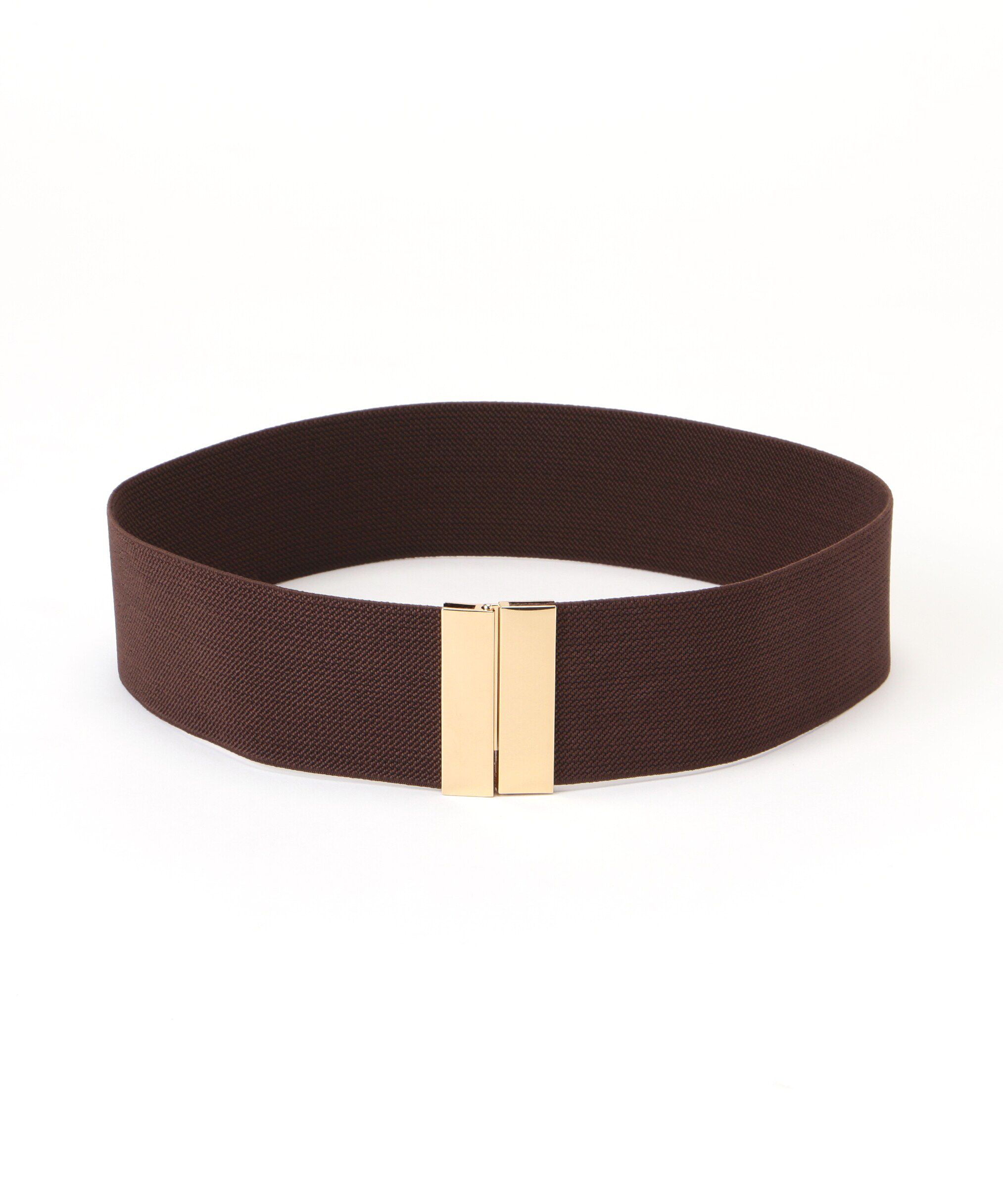  「ダブルライン太ゴムベルト」|ハンカチ|ブラウン