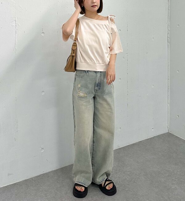 archives「肩リボンワンショルスウェット」|Tシャツ・カットソー|