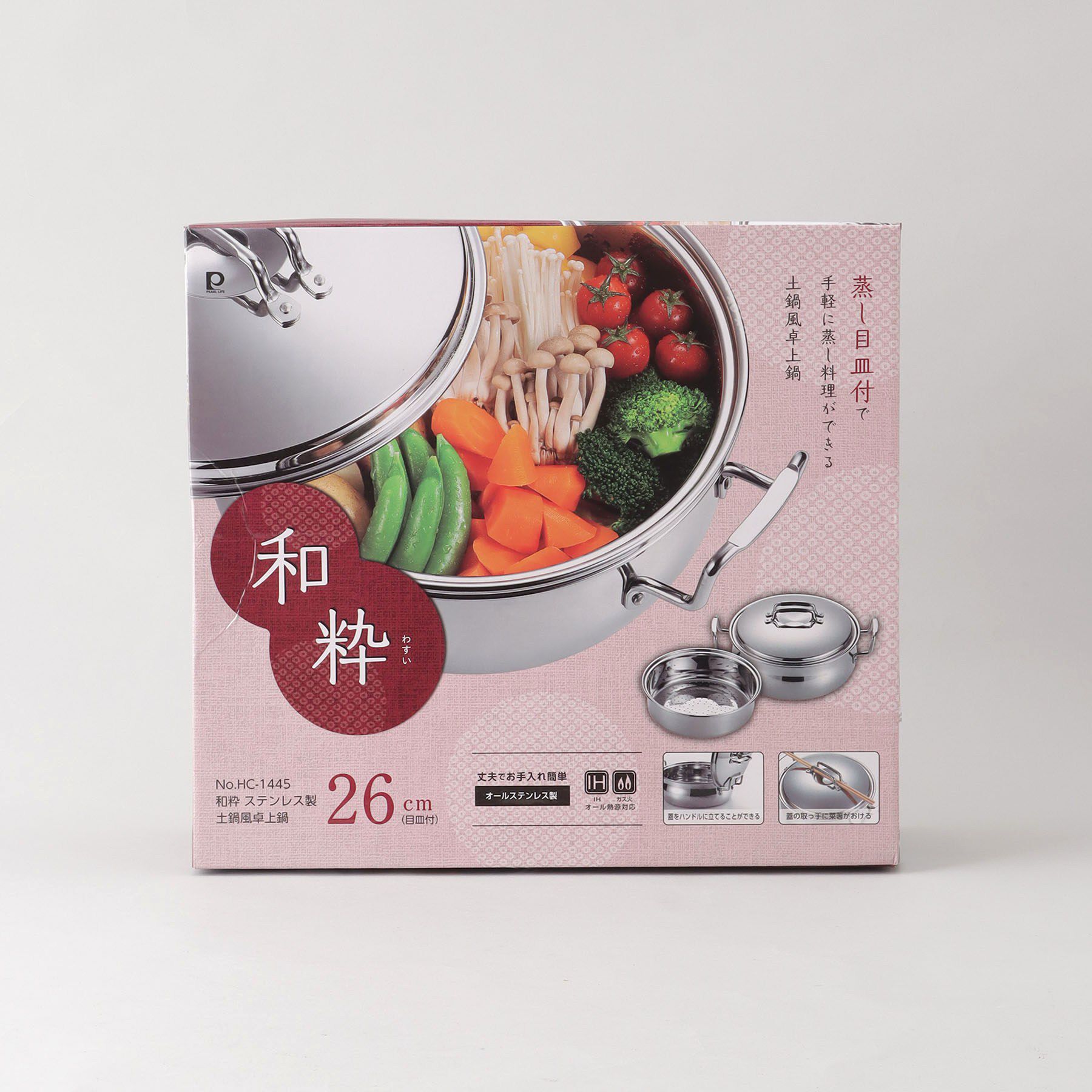 212 KITCHEN STORE「和粋 ステンレス製土鍋風卓上鍋26cm(目皿付)」|食器・キッチングッズ|