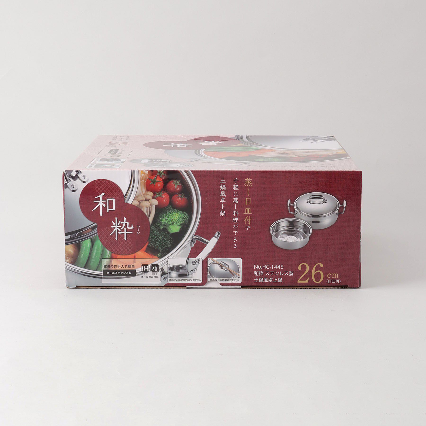 212 KITCHEN STORE「和粋 ステンレス製土鍋風卓上鍋26cm(目皿付)」|食器・キッチングッズ|