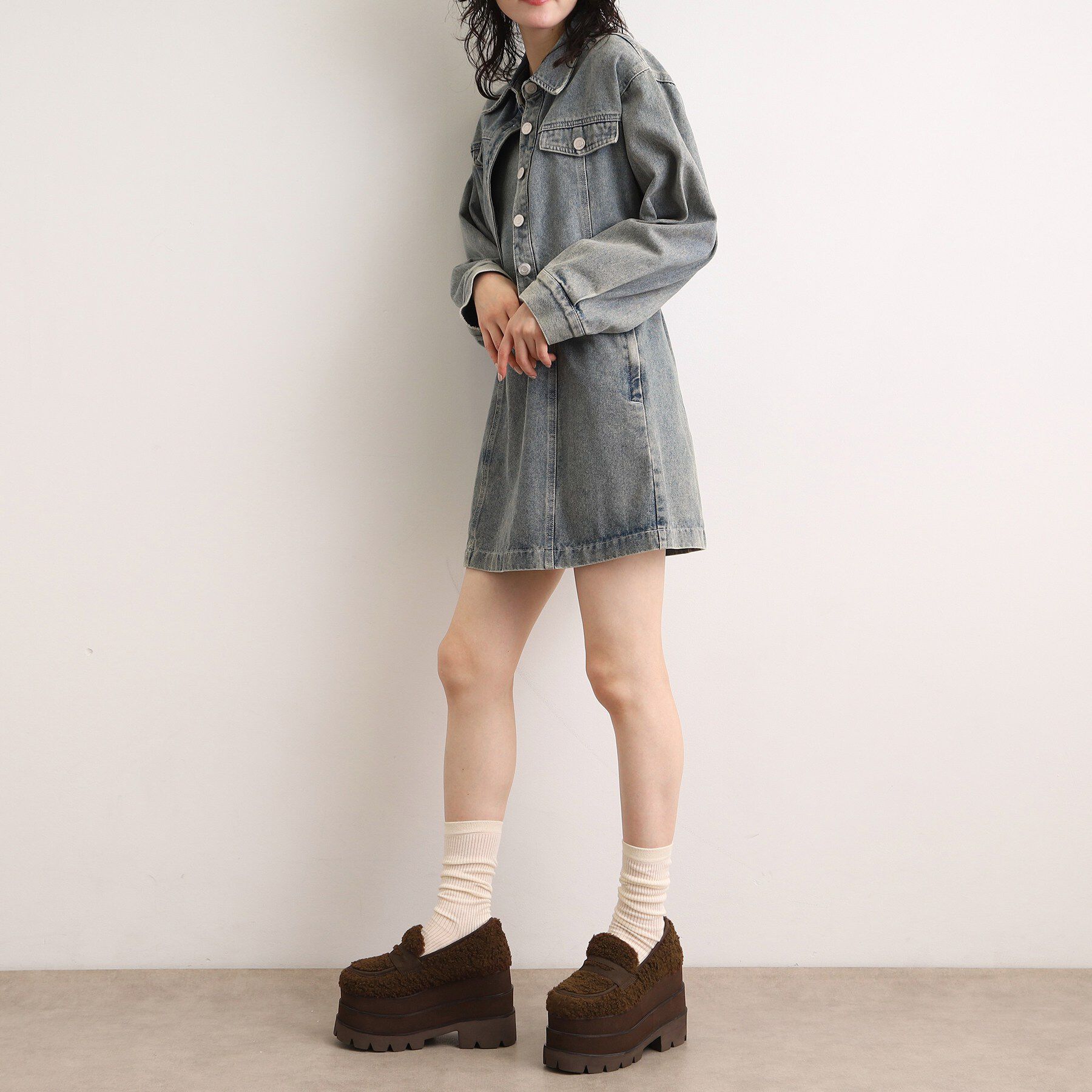ESPERANZA「厚底トリプルソールペニーローファー」|パンプス|